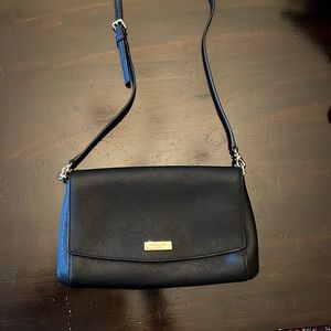 Kate Spade black cross body bag with chain